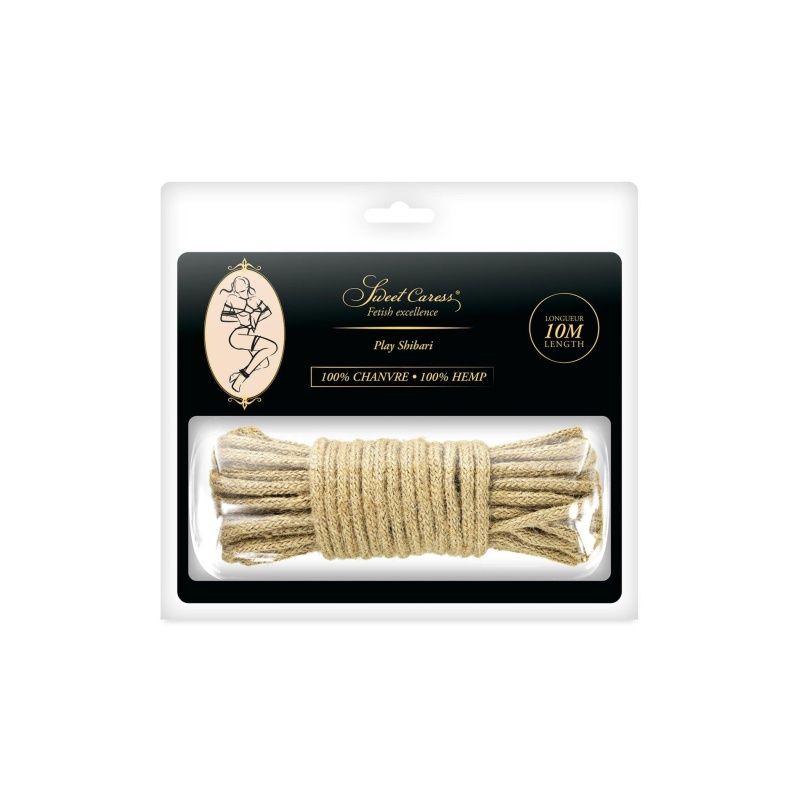 SM BONDAGE HEMP ROPE 10M (Size: M) - 1
