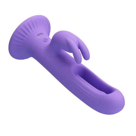 Wibrator typu króliczek KILLMOULIS z języczkiem, 12 trybów wibracji, 4 ustawienia drgań, 17,5 cm - 4