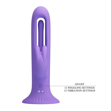 Wibrator typu króliczek KILLMOULIS z języczkiem, 12 trybów wibracji, 4 ustawienia drgań, 17,5 cm - 7
