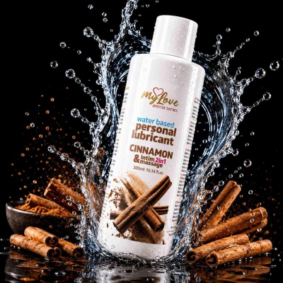 Lubrykant Aroma Series Intim&Massage 2in1 Cinnamon 300 ml - 1 2