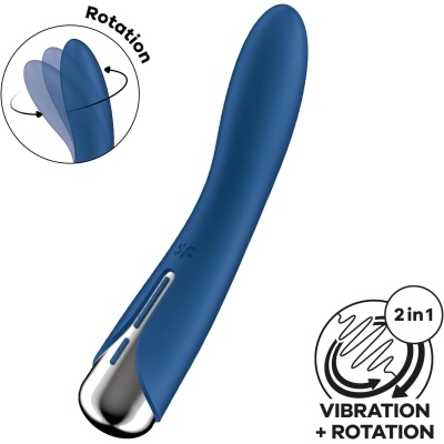 Wibrator Spinning Vibe 1 z obrotową głowicą do stymulacji punktu G, 17,5 cm - 1 2