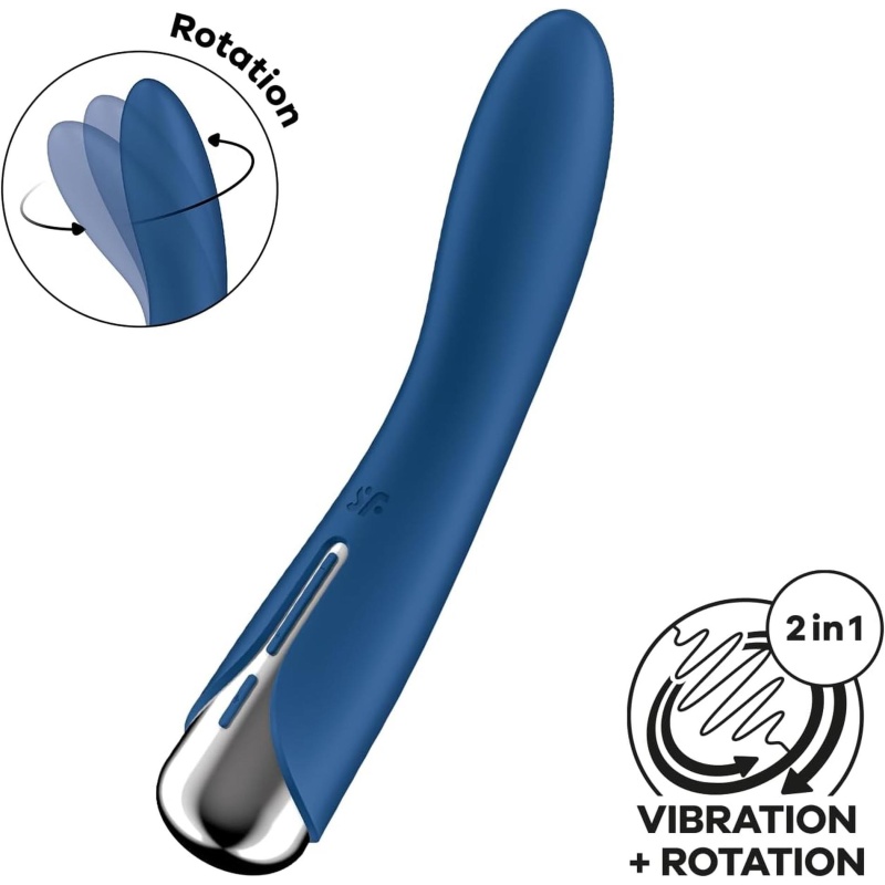 Wibrator Spinning Vibe 1 z obrotową głowicą do stymulacji punktu G, 17,5 cm - 2
