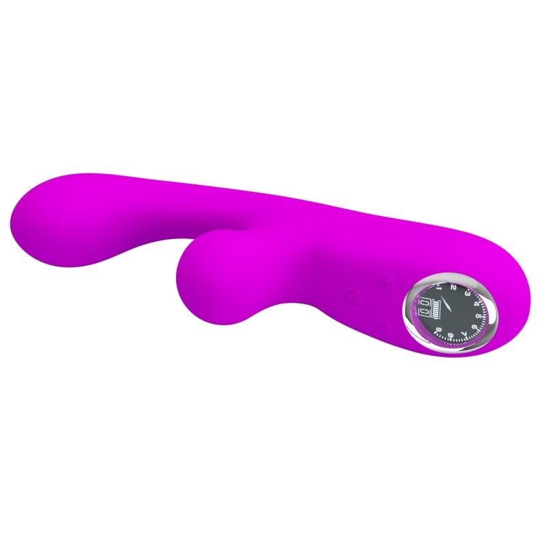 Wibrator króliczek Skylar Purple - 10 funkcji wibracji, 9 prędkości i 10 trybów pulsacji, silikon - 7