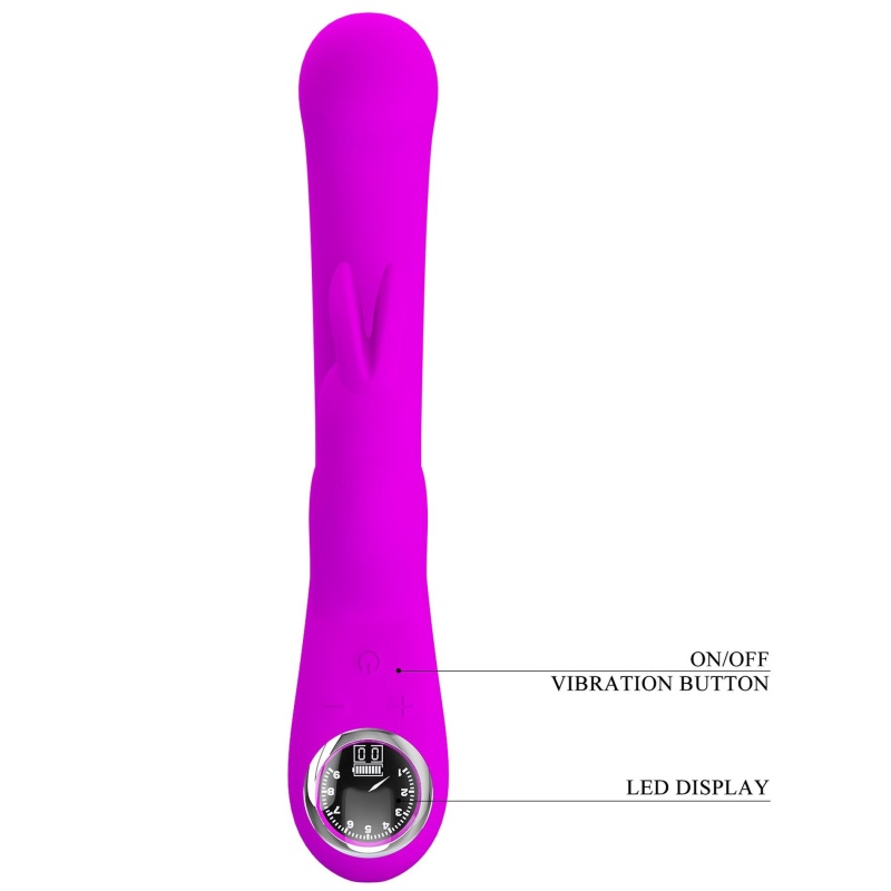 Wibrator króliczek Skylar Purple - 10 funkcji wibracji, 9 prędkości i 10 trybów pulsacji, silikon - 8