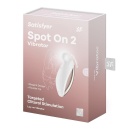 Wibrator nakładany Spot On 2 White - elastyczna końcówka silikonowa do stymulacji łechtaczki, 9 cm, 12 trybów, IPX7 - 7
