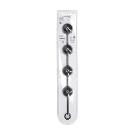 Silicone Round Anal Balls - XXL - 60mm - Black - 3