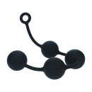 Silicone Round Anal Balls - XXL - 60mm - Black - 4
