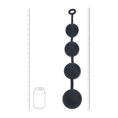 Silicone Round Anal Balls - XXL - 60mm - Black - 5