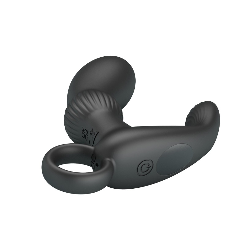Masażer prostaty Cayla z dwoma silnikami wibracyjnymi, 9 cm długości - 3