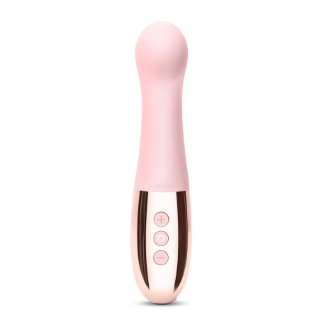 Wibrator punktu G Le Wand Gee Rose Gold - elastyczna szyjka, spłaszczona głowica, silikon, 16,6 cm - 4