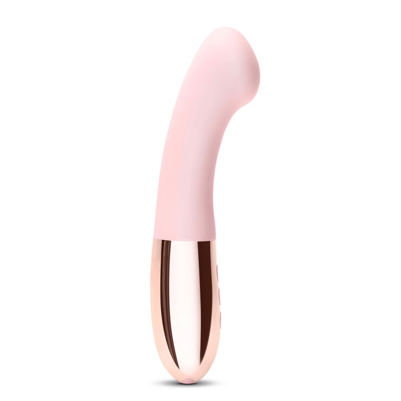 Wibrator punktu G Le Wand Gee Rose Gold - elastyczna szyjka, spłaszczona głowica, silikon, 16,6 cm - 5