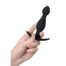 Korek analny A-Toys S Black - silikon medyczny, wąska końcówka i szeroka podstawa ograniczająca głębokość - 2