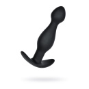 Korek analny A-Toys S Black - silikon medyczny, wąska końcówka i szeroka podstawa ograniczająca głębokość - 5