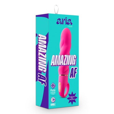 Wibrator ARIA Amazing AF Fuchsia - silnik Rumble Tech, 10 programów, wodoodporny IPX7, 15,8 cm - 1