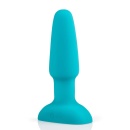 Korek analny Rimming Plug 2 Teal - obrotowe koraliki i wibrująca końcówka, 12,3 cm - 3