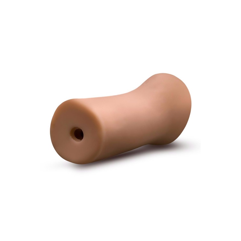 Masturbator EnLust Molly Tan - żebrowany kanał, otwarty koniec, TPE X5® Plus, długość 12,7 cm, szerokość 4,4 cm - 3