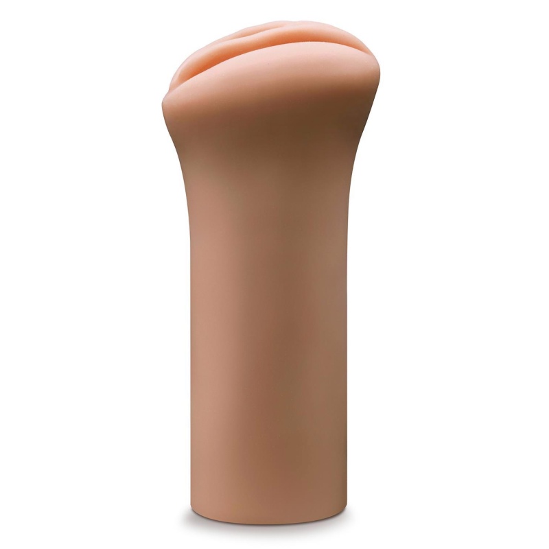 Masturbator EnLust Molly Tan - żebrowany kanał, otwarty koniec, TPE X5® Plus, długość 12,7 cm, szerokość 4,4 cm - 4