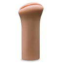 Masturbator EnLust Molly Tan - żebrowany kanał, otwarty koniec, TPE X5® Plus, długość 12,7 cm, szerokość 4,4 cm - 4