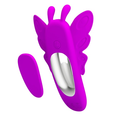 Wibrator motylkowy Aileen z pilotem zdalnego sterowania i magnetycznym mocowaniem Panty Lock - 3