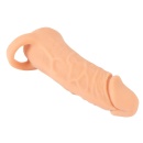 Nature Skin Extender Medium - rękaw powiększający 2w1 z masturbatorem, TPE, 18,5 cm - 3