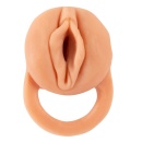 Nature Skin Extender Medium - rękaw powiększający 2w1 z masturbatorem, TPE, 18,5 cm - 8