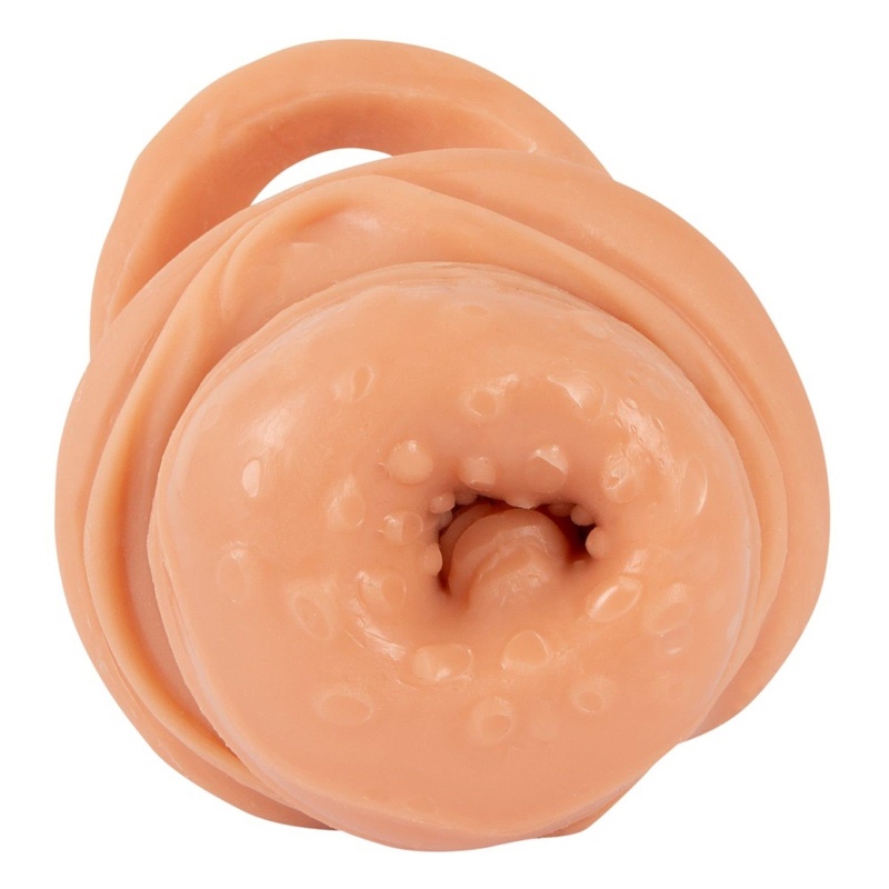 Nature Skin Extender Medium - rękaw powiększający 2w1 z masturbatorem, TPE, 18,5 cm - 9