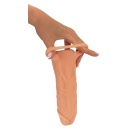 Nature Skin Extender Medium - rękaw powiększający 2w1 z masturbatorem, TPE, 18,5 cm - 12