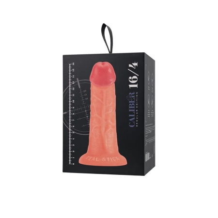 Dildo realistyczne RealStick CALIBER 16/4 z przyssawką, PVC, długość 16 cm, średnica 4 cm - 11