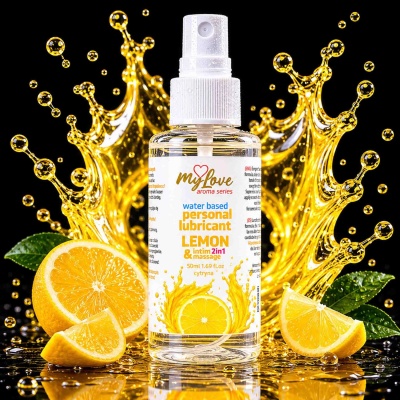 Żel intymny i do masażu 2w1 Aroma Series Cytryna 50ml - 1 2