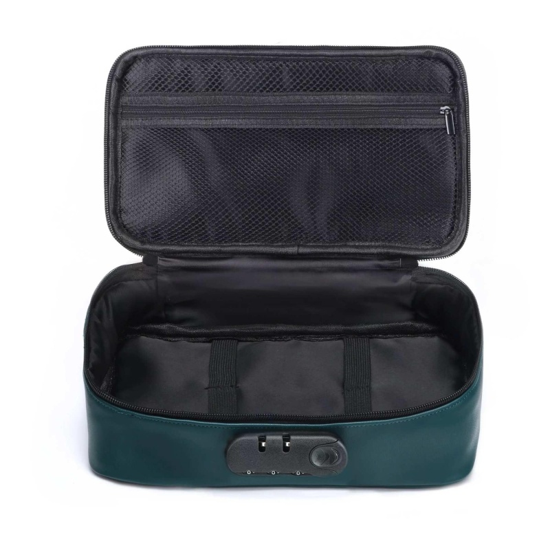 Pudełko DISCREET BOX LUXURY GREEN — zintegrowana kłódka szyfrowa, wymiary 27 x 16 x 7,62 cm - 2