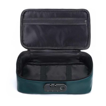 Pudełko DISCREET BOX LUXURY GREEN — zintegrowana kłódka szyfrowa, wymiary 27 x 16 x 7,62 cm - 2