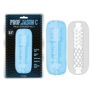 Palm Stroker No.3-Blue - manualny masturbator męski z elastycznego TPE z wypustkami, 12,5 × 5,3 cm - 1