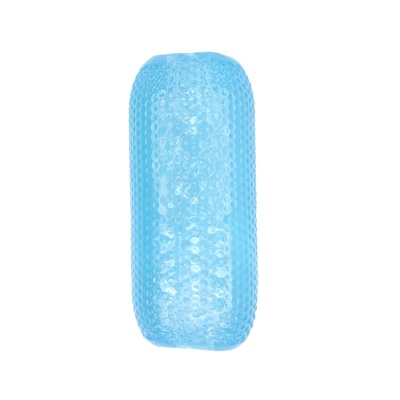 Palm Stroker No.3-Blue - manualny masturbator męski z elastycznego TPE z wypustkami, 12,5 × 5,3 cm - 1 2