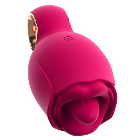 Wibrator Oral Fun Tongue - wirujący język, 8 trybów, silikon, 11,3 cm - 3