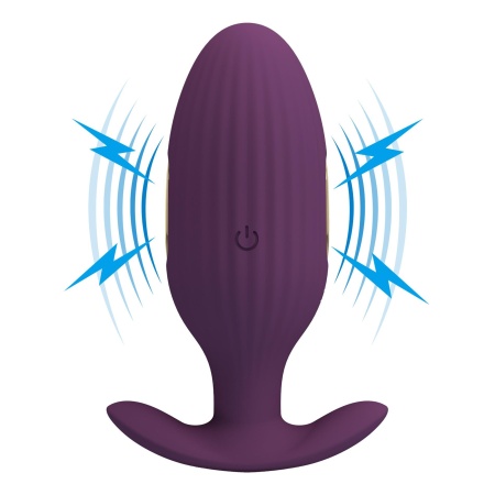 Wibrator analny Jefferson z wibracją i elektrostymulacją, 9 cm - 3