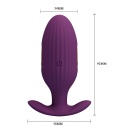 Wibrator analny Jefferson z wibracją i elektrostymulacją, 9 cm - 7