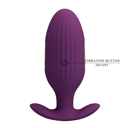 Wibrator analny Jefferson z wibracją i elektrostymulacją, 9 cm - 8