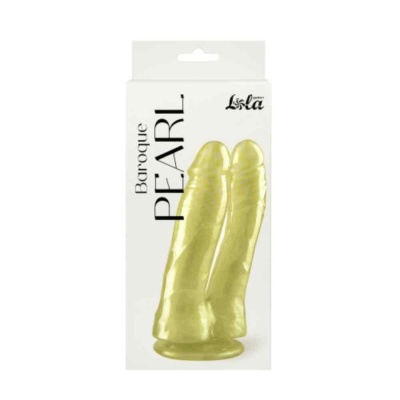 Double pearlescent dildo Baroque Pearl - 1