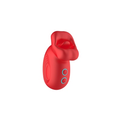 Sexy Oral Stimulator Kiss Fun - Bump Orgasm - wibrator w kształcie ust z ruchomym językiem, 10 trybów muskania i 10 trybów wibra - 1