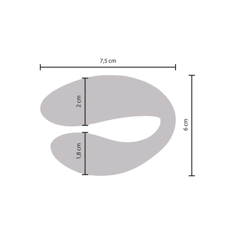 Wibrator dla par Bound Love z pilotem 8,5 cm - 8