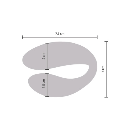 Wibrator dla par Bound Love z pilotem 8,5 cm - 8