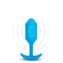 Korek analny wibrujący b-Vibe Snug Plug 3 Blue - obciążony, 4 poziomy i 6 wzorców wibracji, długość 13,8 cm - 3