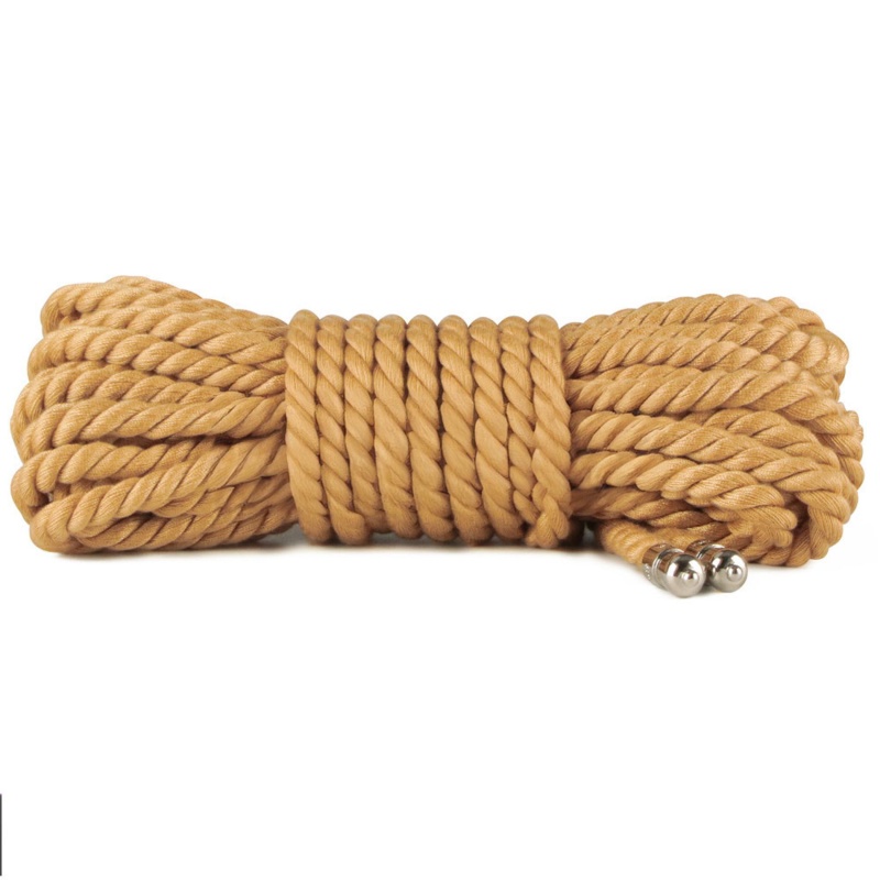Sznur do bondage Natural Knot 10 m, 6 mm, kolor kurkumowy - 3