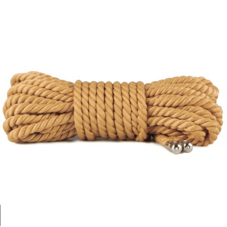 Sznur do bondage Natural Knot 10 m, 6 mm, kolor kurkumowy - 3