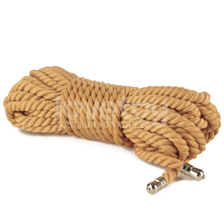 Sznur do bondage Natural Knot 10 m, 6 mm, kolor kurkumowy - 4