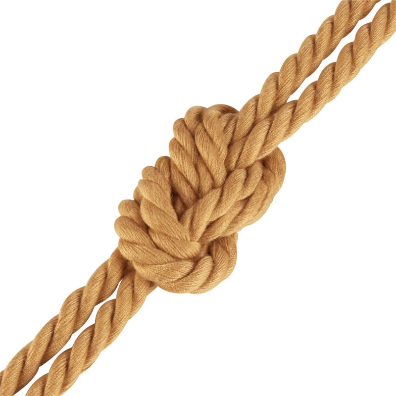 Sznur do bondage Natural Knot 10 m, 6 mm, kolor kurkumowy - 7