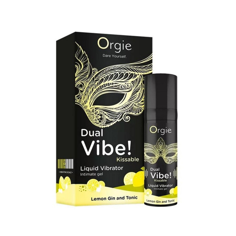 Dual Vibe! Kissable Liquid Vibrating Lemon Gin And Tonic - 1