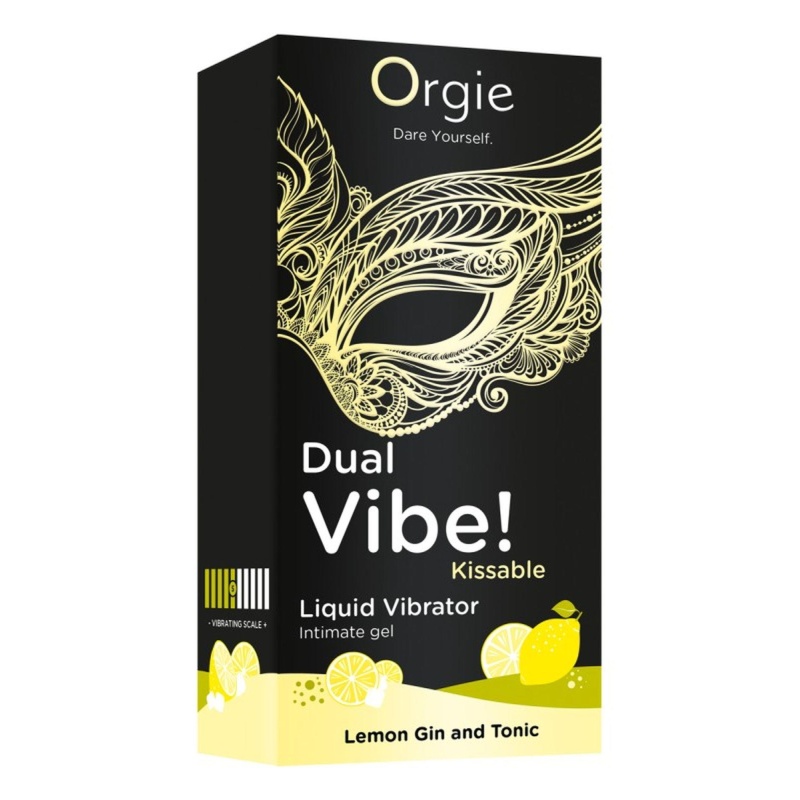 Dual Vibe! Kissable Liquid Vibrating Lemon Gin And Tonic - 3