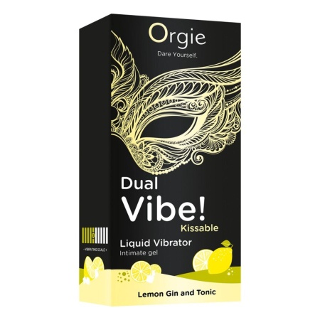 Dual Vibe! Kissable Liquid Vibrating Lemon Gin And Tonic - 3