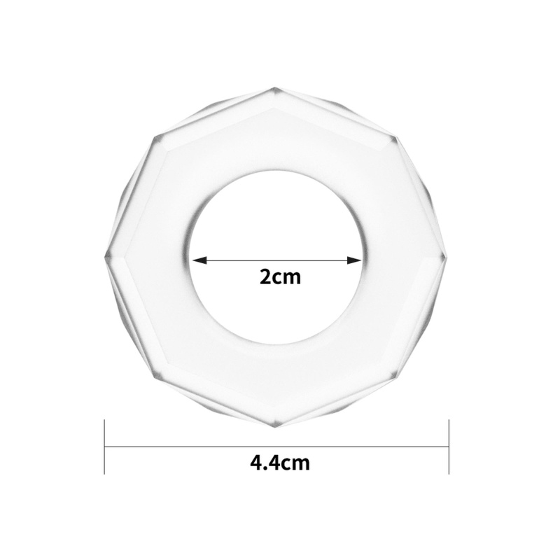 Pierścień Power Plus przezroczysty 2-4 cm - 2
